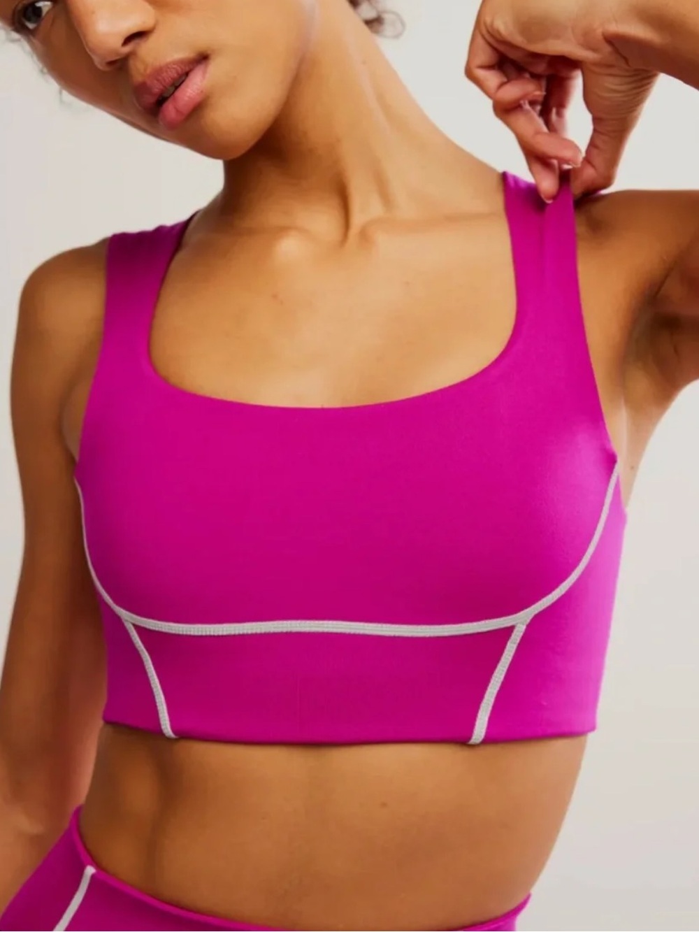 Women's You're A Peach Sports Bra - Berry Blitz - Picture 3 of 5